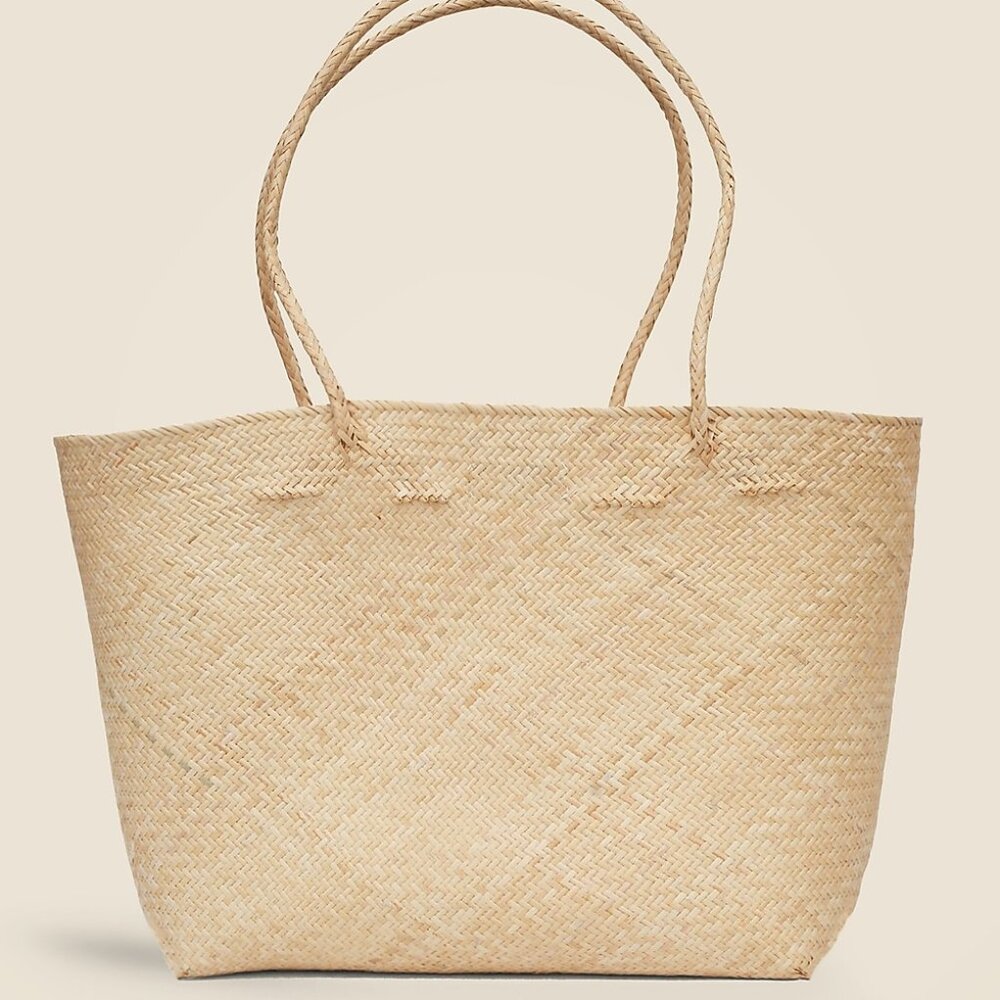 NWT Bembien Lola Rattan Tote Bag - Natural
